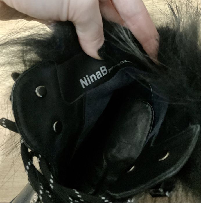 Czarne botki Nina B