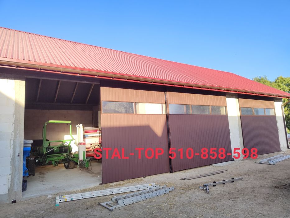 Brama drzwi wrota wierzeje do stodoły obory wiaty garażu hali