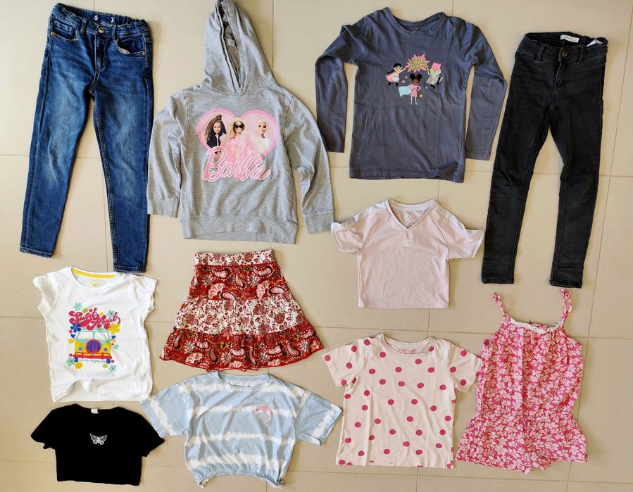 Lote de roupa para Menina (7 anos)