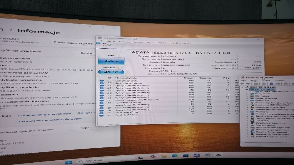 Hp prodesk 400 G5 i5 8th 8-512gb