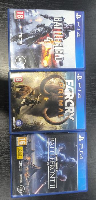 Far cry primal/Star wars battlefront 2/Battlefield 4 PlayStation 4
