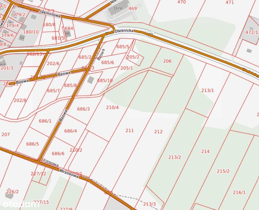 Sprzedam kompleks działek – Zawonia 1,72 ha
