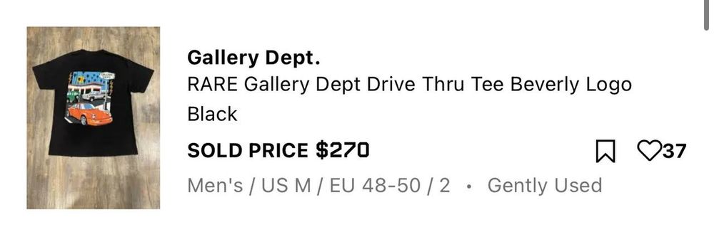 СУПЕР ФАСТ!! футболка Legit Gallery Dept Drive Thru Tee Beverly Logo