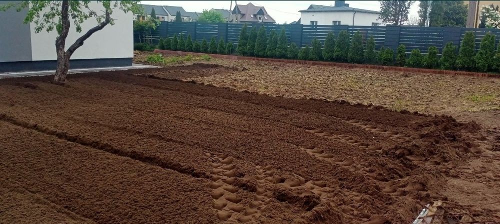 GLEBOGRYZARKA SEPARACJNA Przygotowanie terenu niwelacja wyrównywanie