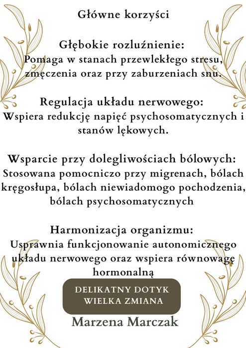 Terapia czaszko-krzyżowa Terapia craniosacralna