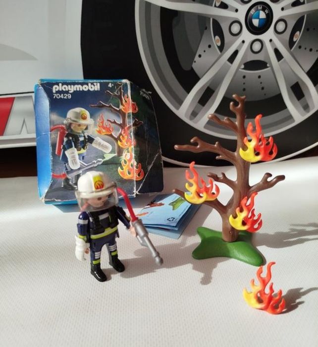 Playmobil. Пожарная машина звук, свет, катер, пожарники, лодка