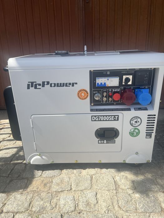 ITC POWER DG7800SE-T – Gerador Diesel Insonorizado Trifásico/Monofásico 7,9 kVA – 400/230 V
