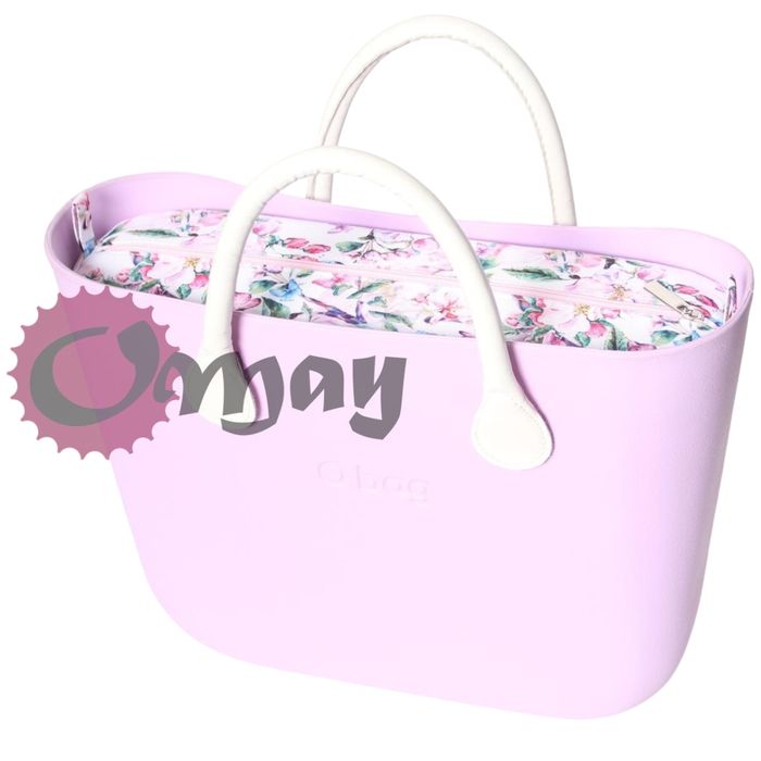 organizer OBAG STANDARD ogród pudrowy róż 2 kieszenie wkład OMAY