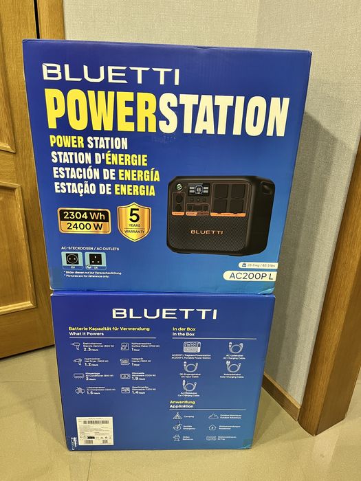 Зарядна станція Bluetti AC200PL    Ємність 2304 Wh Потужність 2400 W