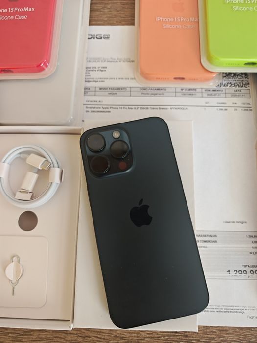iPhone 15 Pro Max  6.7" 256GB Azul C/Garantia Em muito bom estado Aceito Retomas