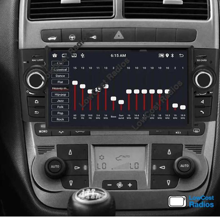 Auto Rádio 9' FIAT PUNTO E LINEA 2005 a 2015 | GPS ANDROID 15 BT USB | CARPLAY • ANDROID AUTO
