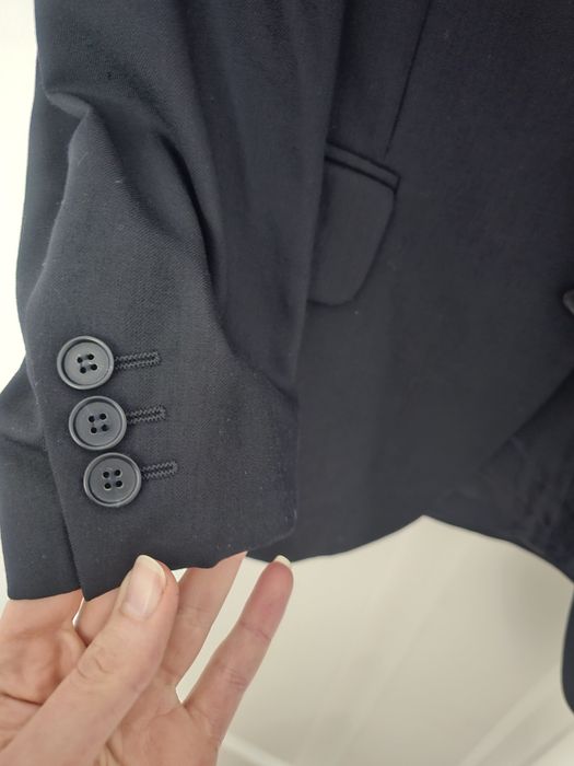 Pierre Cardin granatowa meska marynarka z kamizelka 46