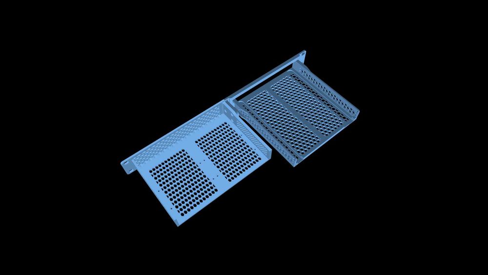 Uchwyt na lenovo M900 / M700 / M910q / M920q Tiny do rack 19" 2x HDD 3.5"