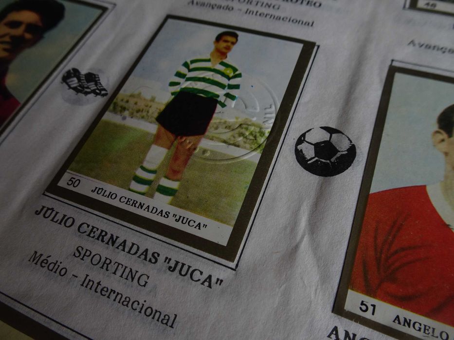 Caderneta cromos completa Ídolos do Passado completa (inclui n 50 Juca