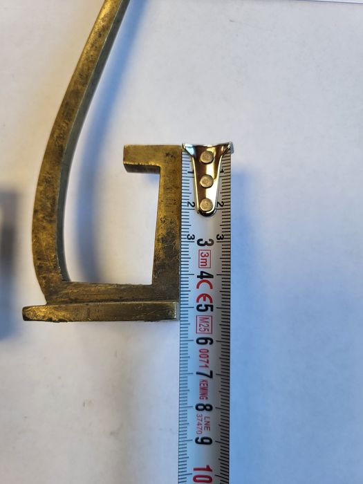 Piękne klasyczne wieszaki z mosiądzu vintage