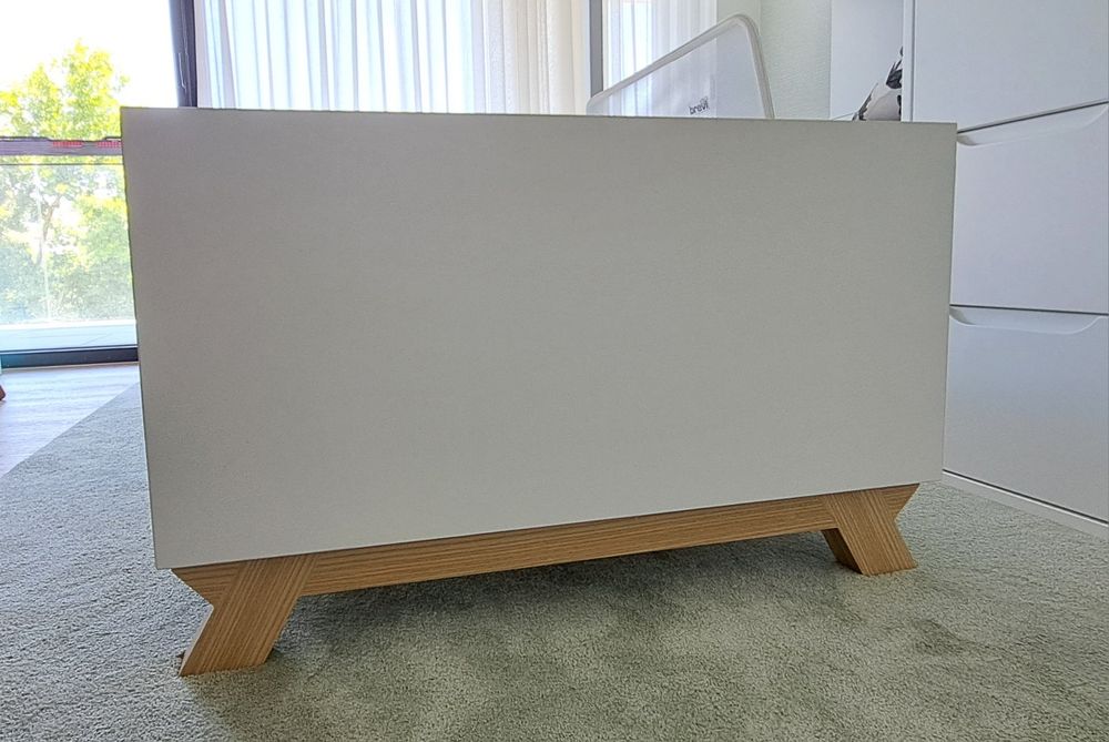 Berço IKID convertível ( evolutivo)- Veneto 140x70cm + 2 colchões ergoflex 140x70cm