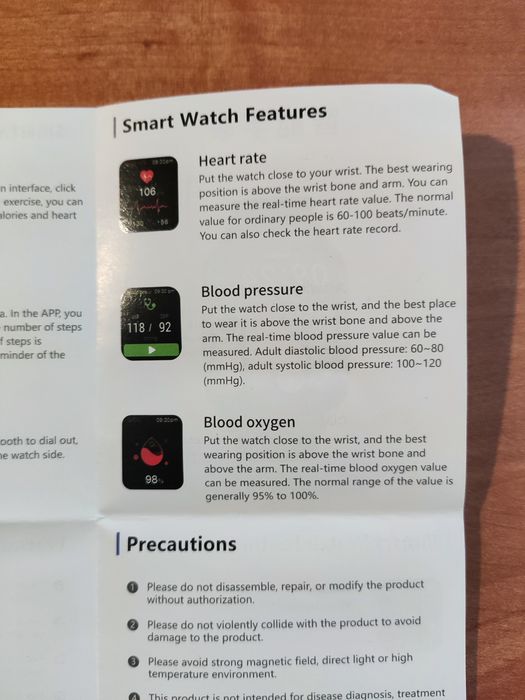 Senbono chiński smartwatch Amoled stan bardzo dobry