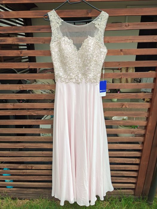 Elegancka sukienka ślub poprawiny jss house rozmiar 36/38