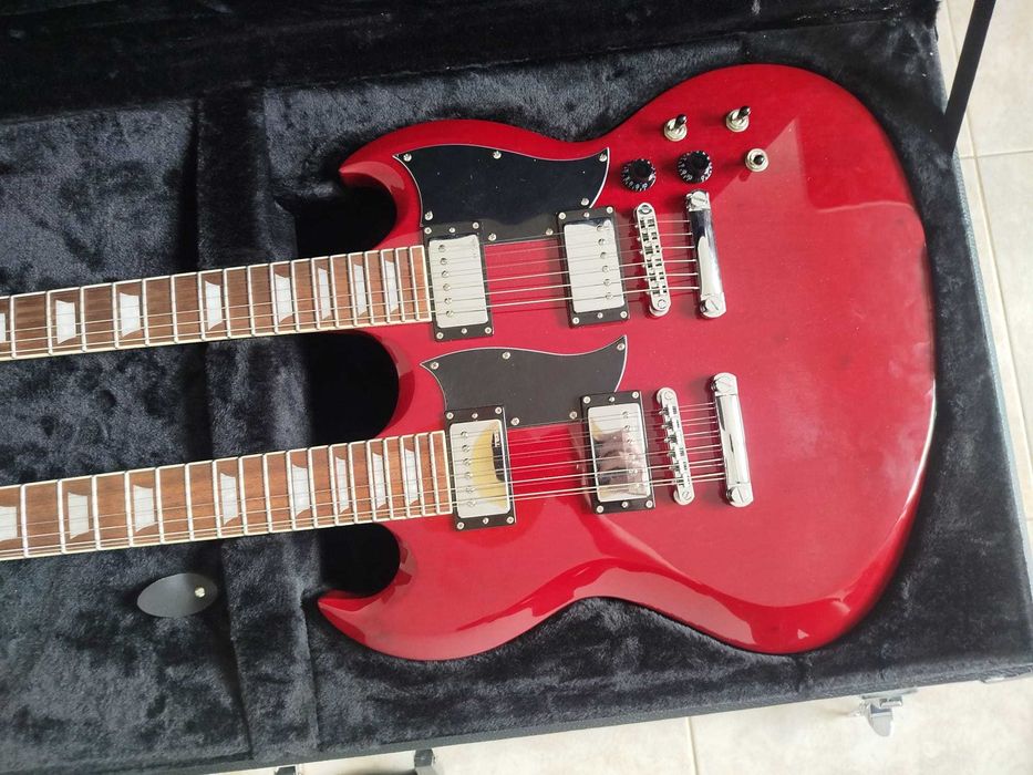 Guitarra Harley Benton DC-Custom II 612 Cherry