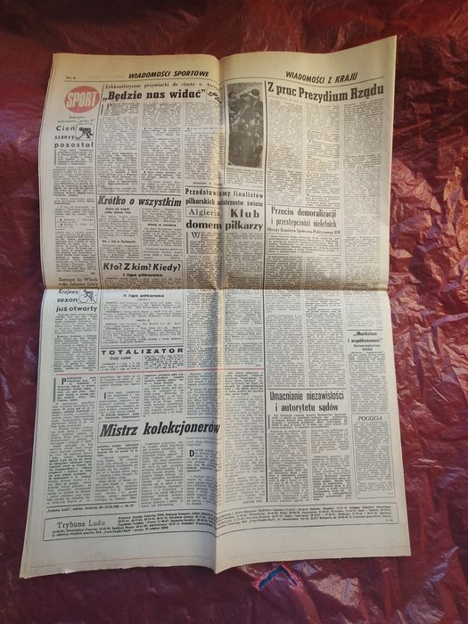 Stara gazeta Trybuna Ludu 1982 rok