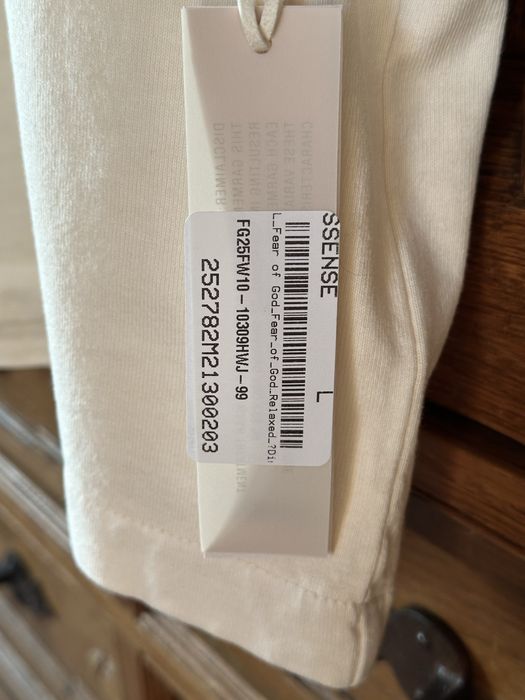 Fear of God Off-White Relaxed Disciples T-shirt Oat | ssense.com