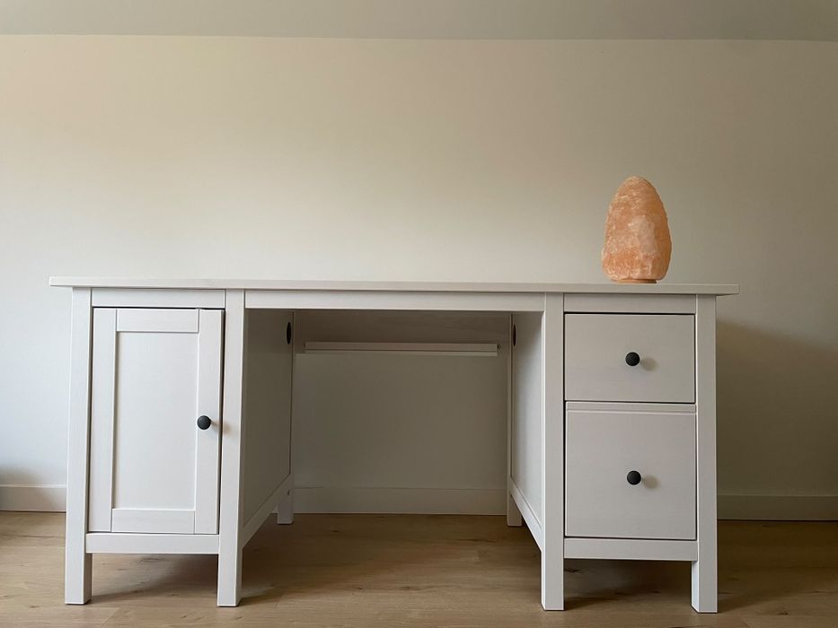 Biurko Hemnes IKEA białe szafka szuflady jak nowe