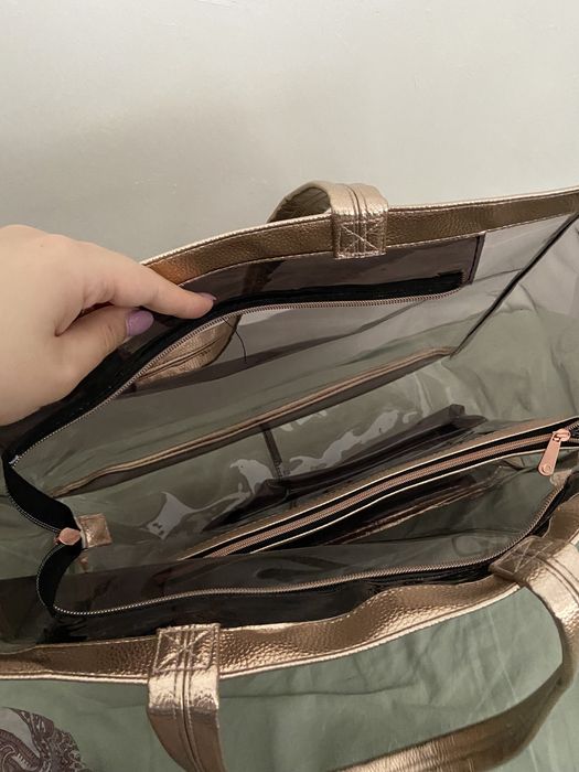 Carteira transparente com bolsas - portes incluidos