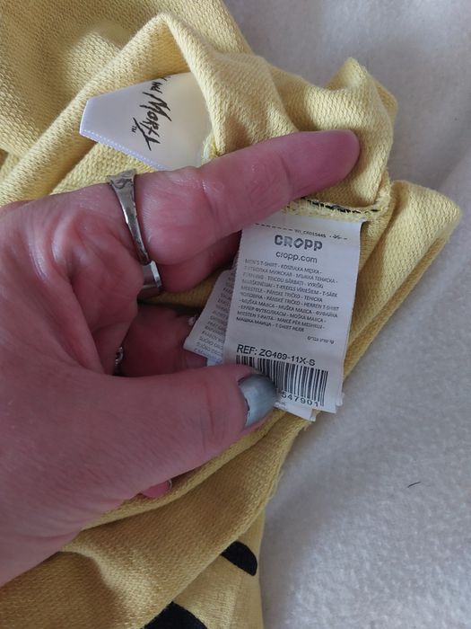 Bawełniana bluza z nadrukiem cropp