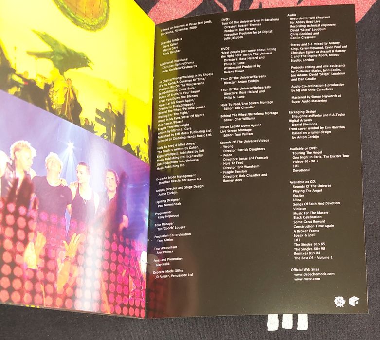 Depeche Mode Tour Of The Universe Barcelona 20/21-11-09 / 2 DVD + 2 CD Europe