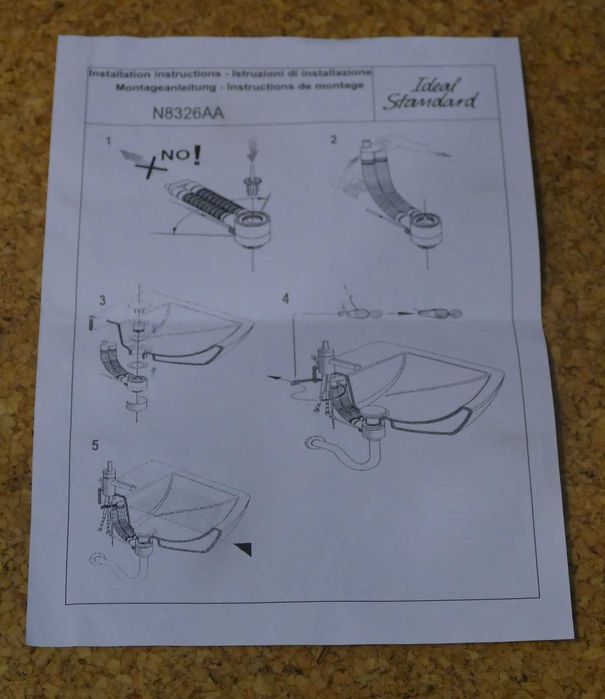 syfon do umywalki Ideal Standard