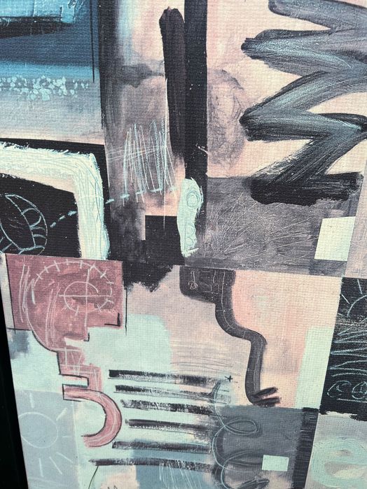 Obraz w ramie akwarela pastele 93 cm