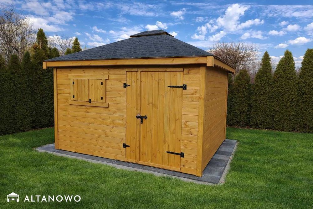 Ogrodowy domek drewniany narzędziowy 3x3 bez pozwolenia
