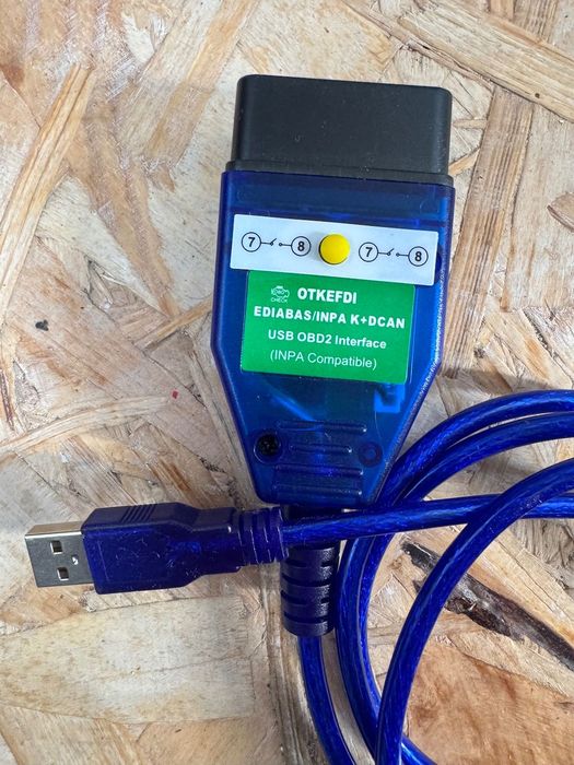 Cabo de Diagnóstico K+DCAN USB OBD2 BMW e MINI - chip FT232RQ