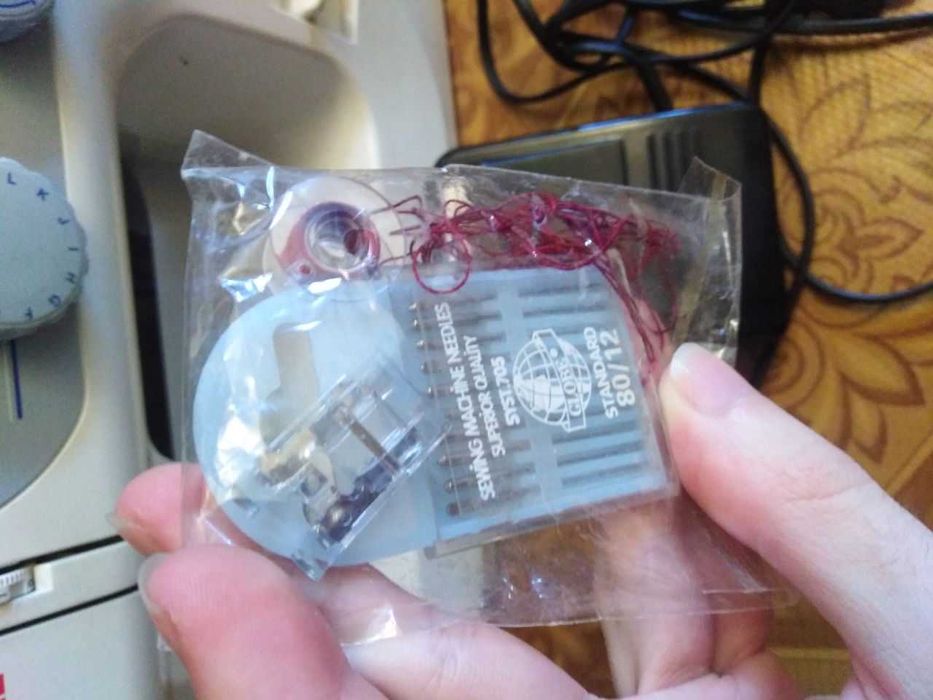 Janome el546s швейна машина, педаль, набір голок