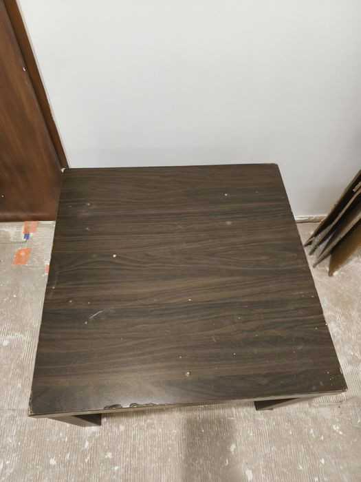 Stolik Ikea Lack brązowy 55x55 cm