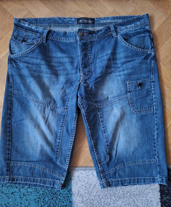Spodnie jeansowe szorty bermudy roz 60