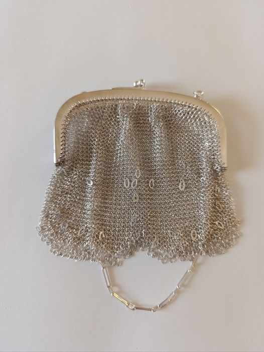 Bolsa em prata Javali