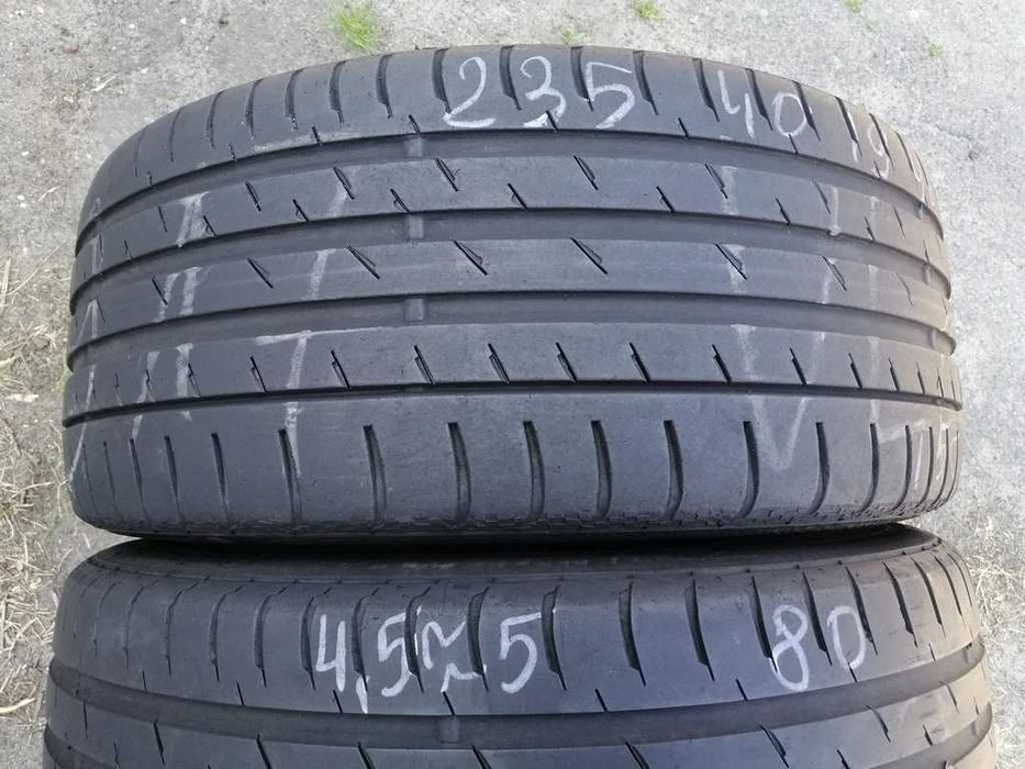 235/40 R19 96W Continental ContiSportContact3 літо 2штуки шини б/у