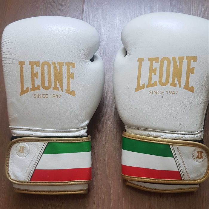 Рукавиці боксерські LEONE Italy '47 білі GN039