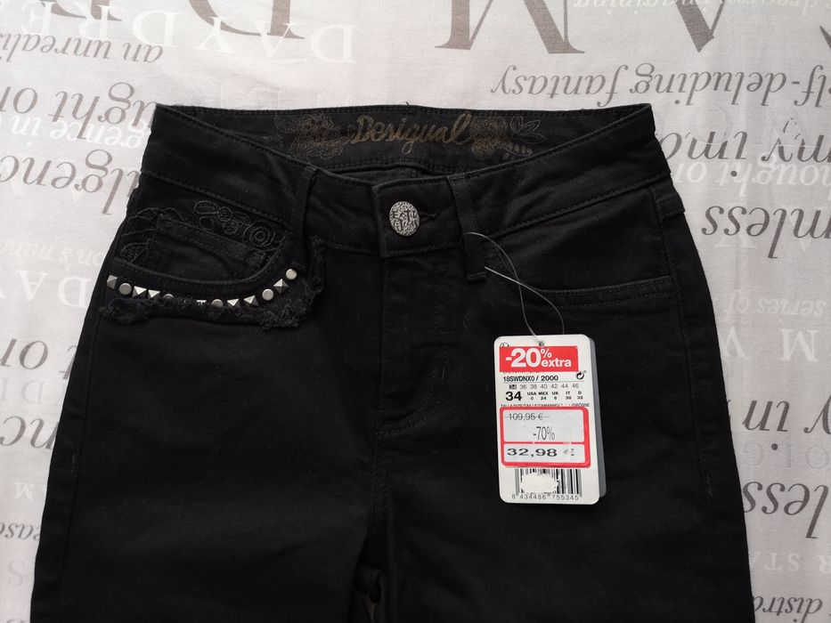 Spodnie dzwony Desigual rozm. 34