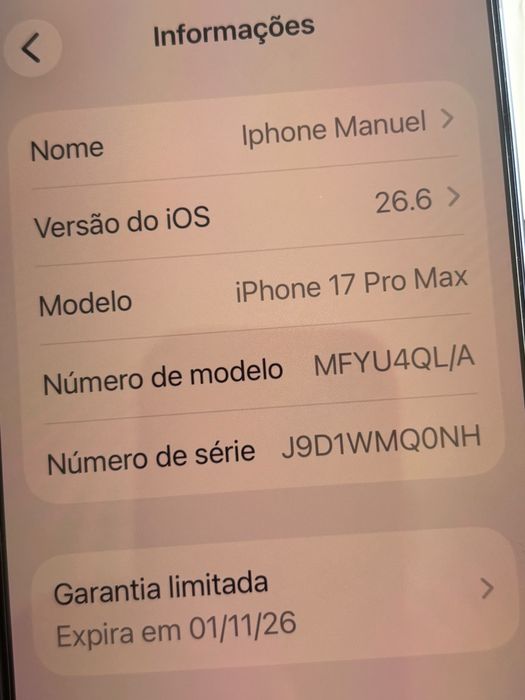 Iphone 17 Pro Max 512 g azul