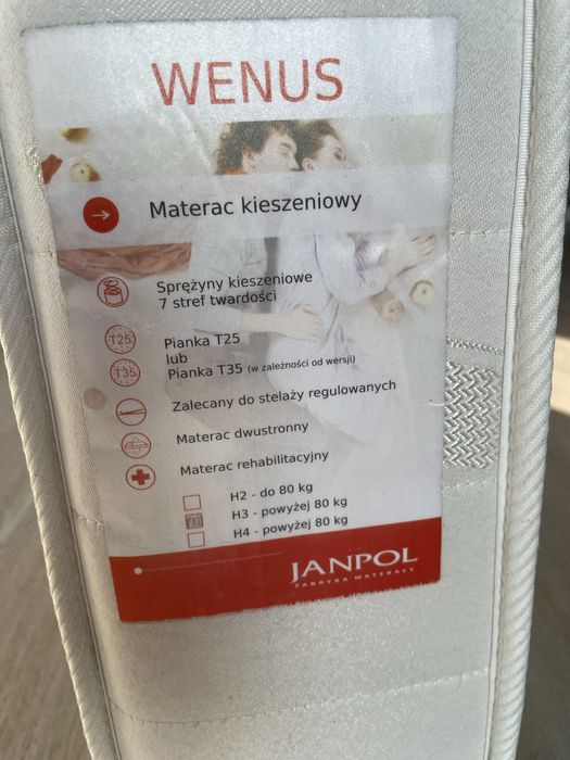 Materac sprezynowy firmy Janpol