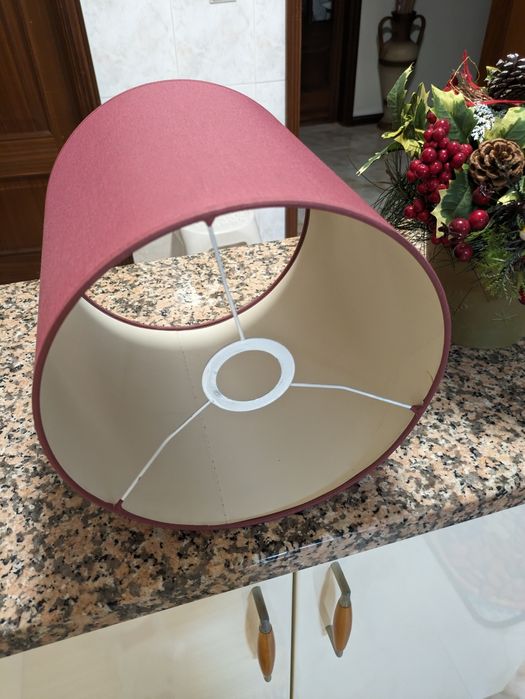 Abajur candeeiro bordeaux