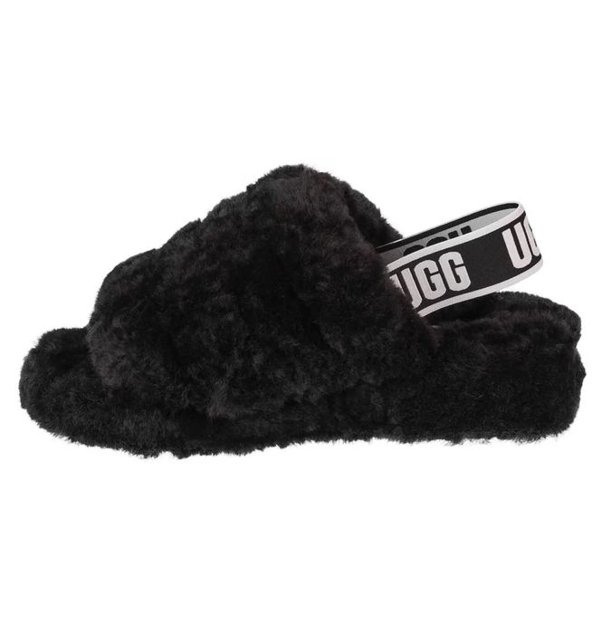 Жіночі тапочки UGG Fluff Yeah Slide Black | Угг жіночі тапки 38 р