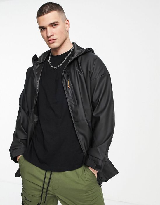 Дощовик Pull&Bear чорного кольору