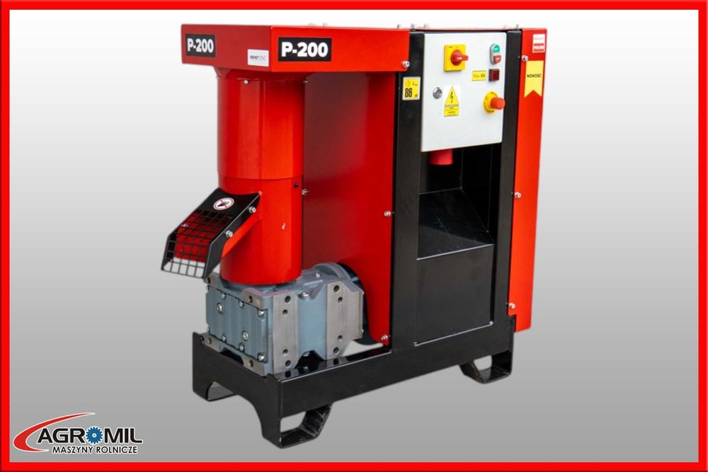 Peleciarka do pelletu P-200 200 kg/h | Granulator do Pelletu | Do Trocin Słomy Paszy | 7,5 kW | FV VAT Dostawa cała Polska