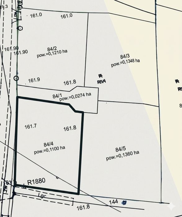 Atrakcyjna działki budowlane 1100/1210/1348/1360 m2 - 105 zł/m2