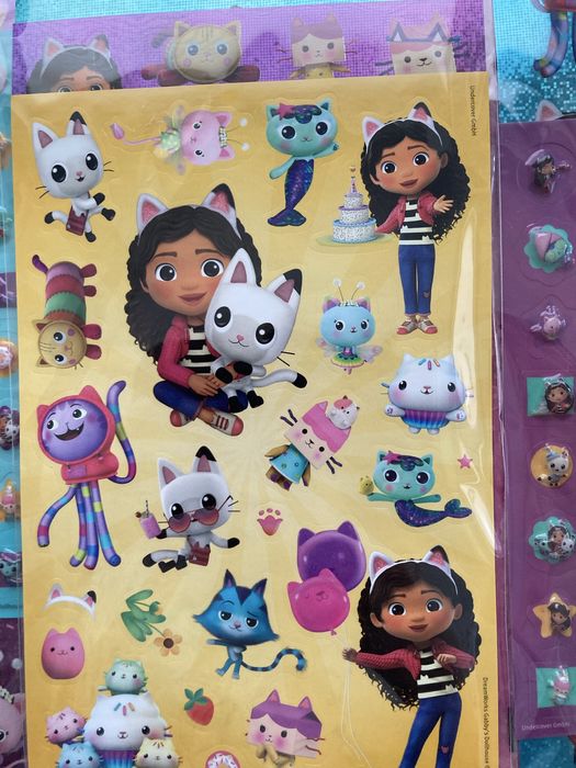 Duży zestaw naklejek koci domek gabi ponad 500