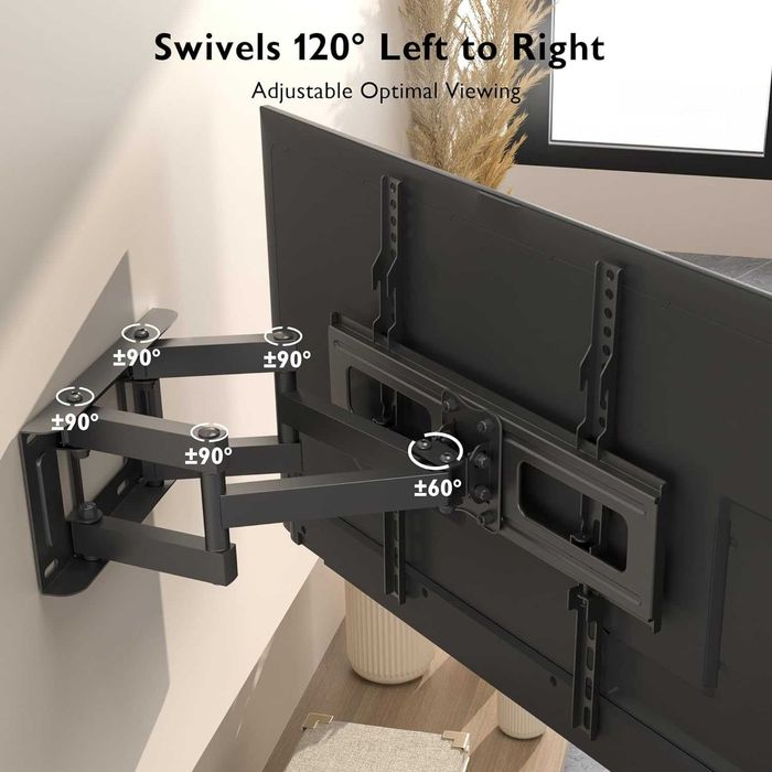 Wall Mount for Flat and Curved TVs, 23 to 70 Inches, Tilt and Swivel64730153750403122