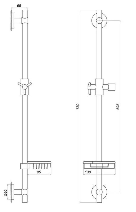 Новая душевая стойка штанга колонна Tropical FOREST Dishi с мыльницей.